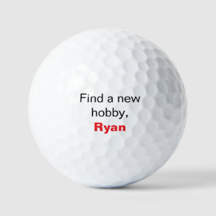Funny Personalised Golf Balls with Name