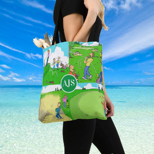 Funny Personalised Golf Themed. Tote Bag