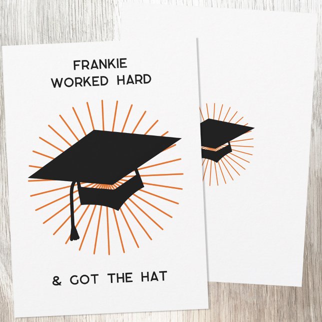 Funny Personalised Graduation Announcement (Creator Uploaded)