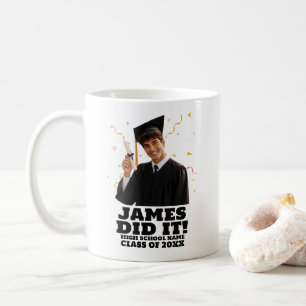 Funny Personalised Graduation Party Custom Photo  Coffee Mug