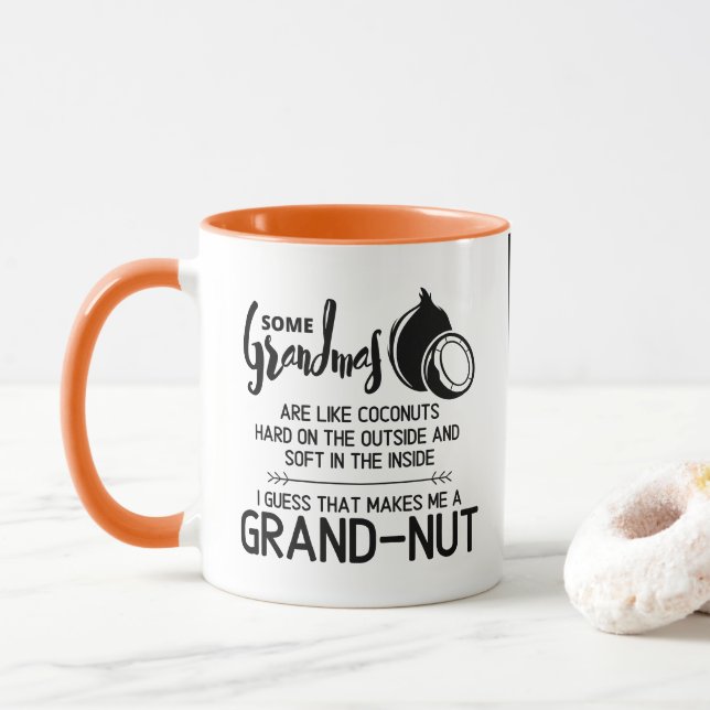 Funny Personalised Grandma Cup/Mug Mug (With Donut)