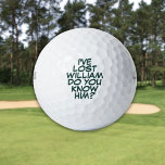 Funny Personalised Green Lost Golf Balls<br><div class="desc">Never mix up your balls again!  Personalise the name to create unique golf balls designed to put a wham,  bang,  zap into anyone's game. Designed by Thisisnotme©</div>