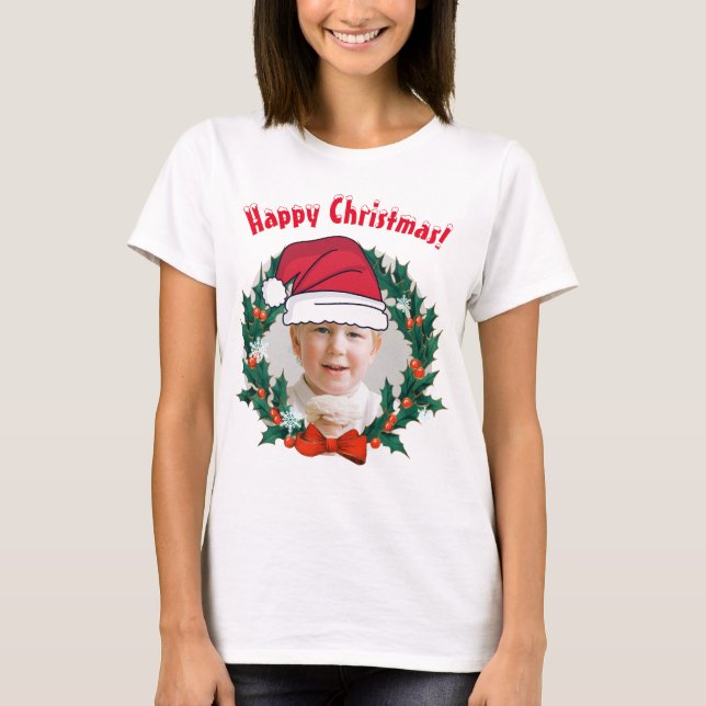 Funny personalised Happy Xmas. T-Shirt (Front)