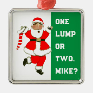 Funny Personalised Holiday Gift Metal Tree Decoration