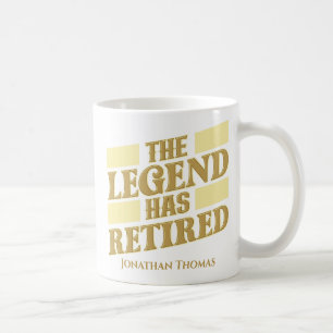 Funny Personalised Legend Retirement  Coffee Mug