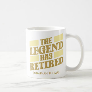 Funny Personalised Legend Retirement Coffee Mug