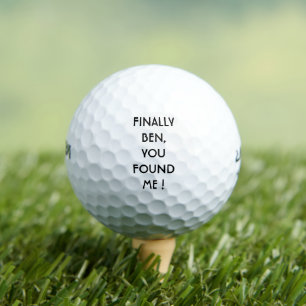 Funny Personalised Lost Golf Balls