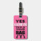 Funny Personalised Luggage Tag