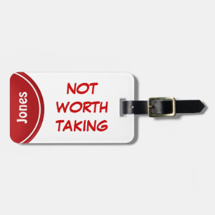 Funny Personalised Luggage Tags