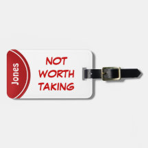 Funny Personalised Luggage Tags