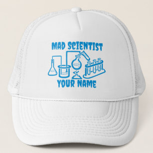 Funny Personalised Mad Scientist Trucker Hat