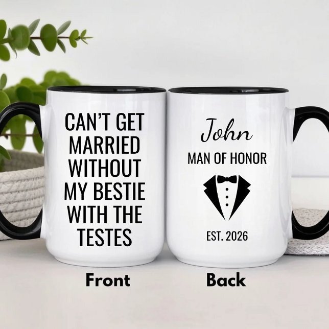 Funny Personalised Man of Honour Mug (Creator Uploaded)