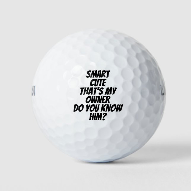 Funny Personalised message name Golf Balls (Front)