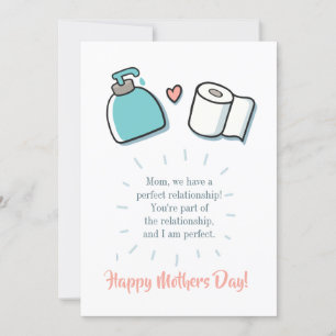 Funny Personalised Mothers Day Holiday Card