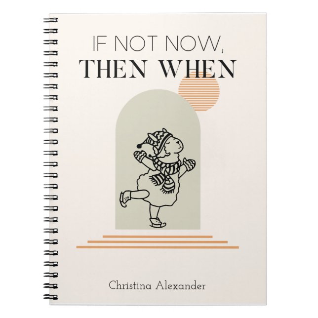 Funny Personalised Motivational Notebook (Front)