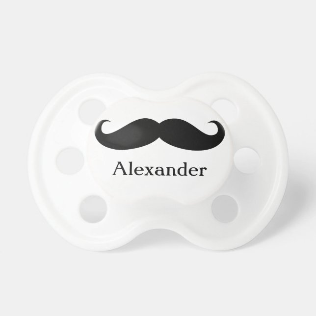 Funny Personalised Moustache Pacifier (Front)