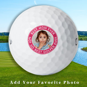 Funny Personalised Mum Pink Custom Photo Golf Balls