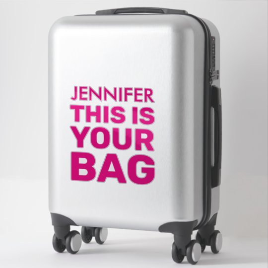 personalised name suitcase