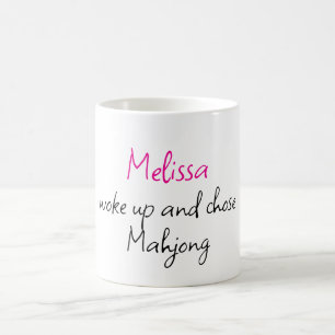 Funny Personalised Name Creative Mahjong Coffee Mug