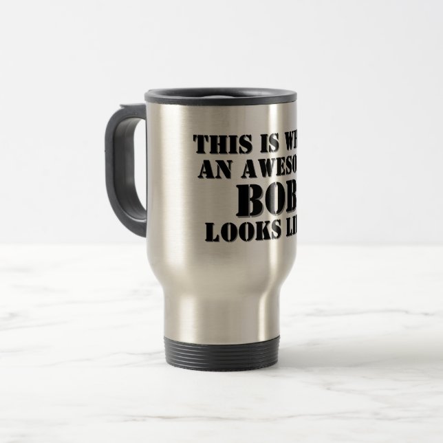 Funny Personalised Name Gift Travel / Commuter Mug (Front Left)