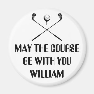 Funny Personalised Name Golf Magnet