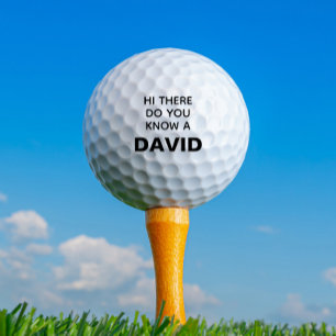Funny Personalised Name Lost  Golf Balls