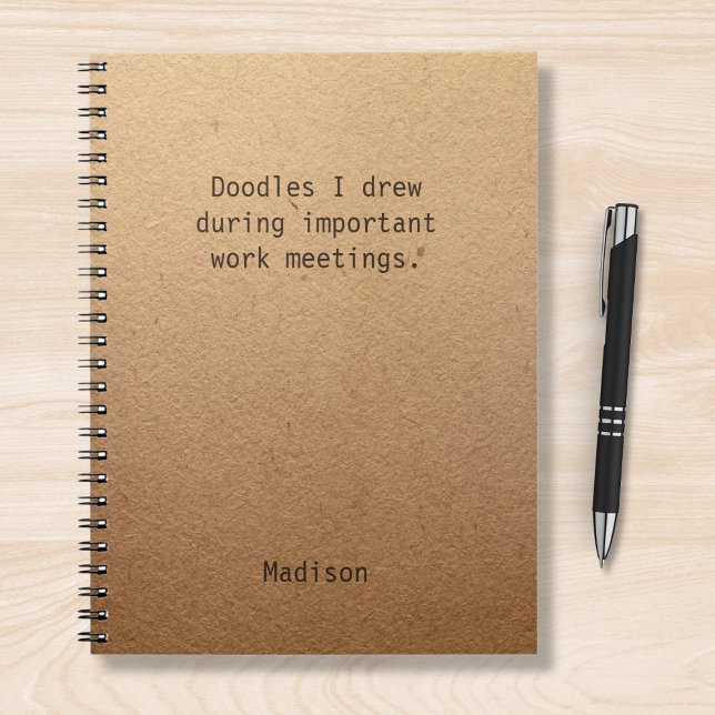 Funny Personalised Notes Office Meeting Notebook (Creator Uploaded)