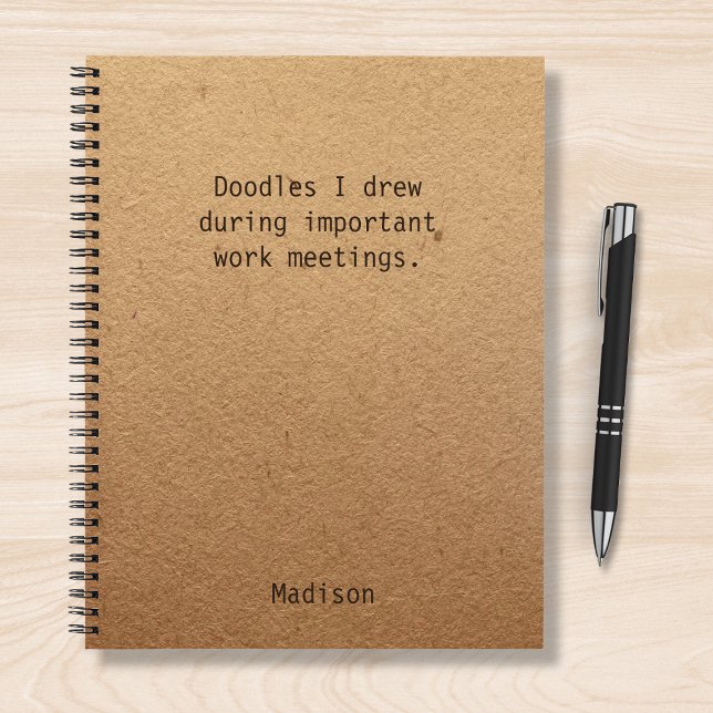 Funny Personalised Notes Office Meeting Notebook (Creator Uploaded)