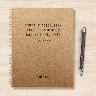Funny Personalised Notes Office Meeting Planner