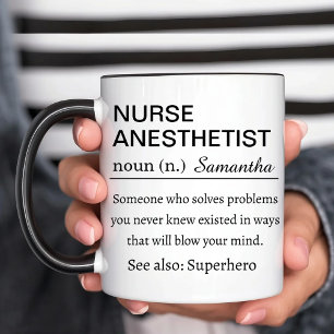 Funny Personalised Nurse Anaesthetist Definition Mug