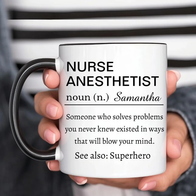 Funny Personalised Nurse Anaesthetist Definition Mug (Creator Uploaded)