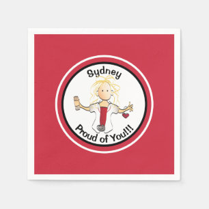 Funny Personalised Nurse Graduate Napkins