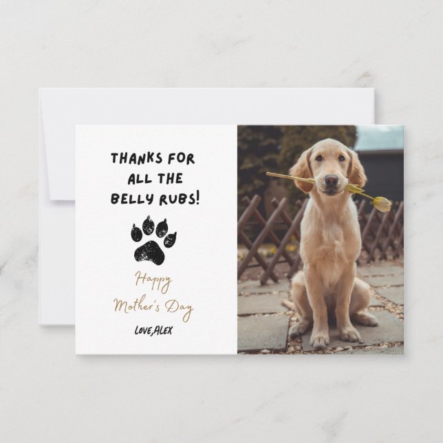 Funny Personalised Pet Photo Dog Mum mothers day (Front)