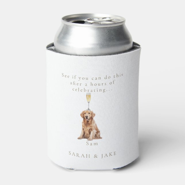 Funny Personalised Pet Wedding Favour II Can Cooler (Can Front)