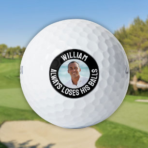 Funny Personalised Photo And Name Lost Golf Balls
