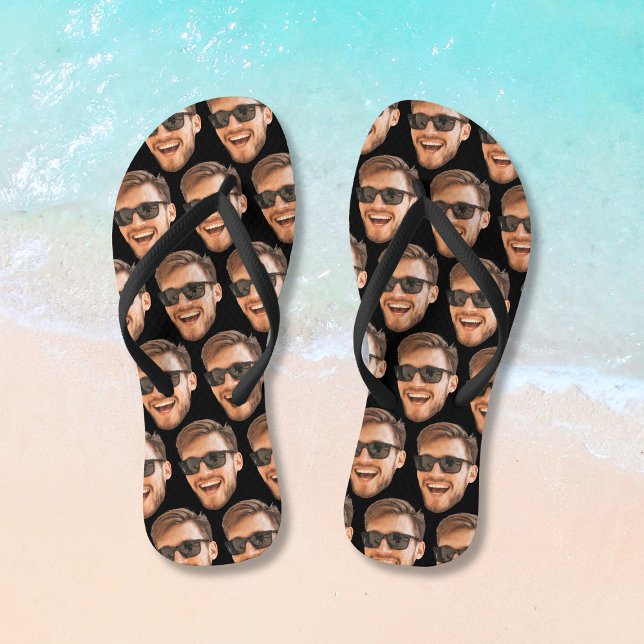 Funny Personalised Photo Face Flip Flops (Funny Personalized Photo Face Flip Flops
)