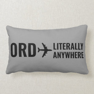 Funny Personalised Pilot Gift Travel Lover Lumbar Cushion