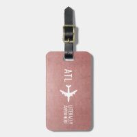 Funny Personalised Pilot Gift Travel Lover Pink