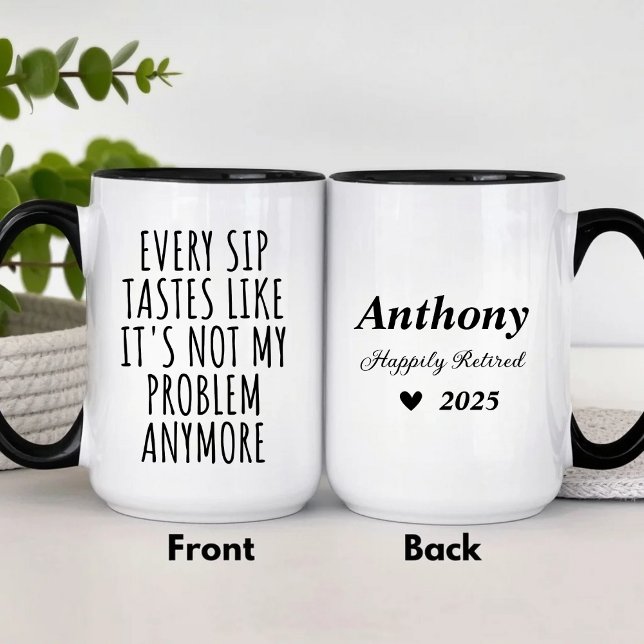 Funny Personalised Retirement Retiree Humour  Mug (Creator Uploaded)