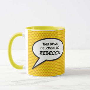 Funny Personalised Speech Bubble Mug