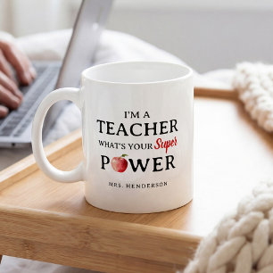 Funny Personalised Teacher Appreciation Gift Mug