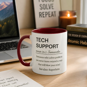 Funny Personalised Tech Support Definition Mug