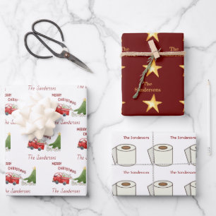 Funny Personalised Toilet Paper wrapping paper