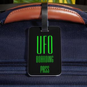 Funny Personalised UFO Luggage Tag Gift