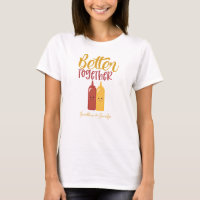 Funny Personalised Women's Mustard Ketchup Couples