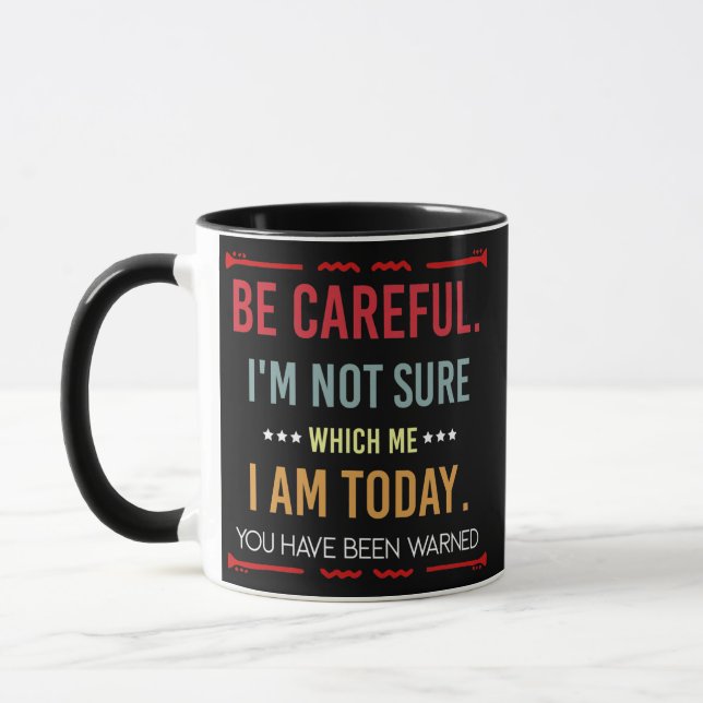 Funny Personality Sarcastic Morning Attitude For Mug (Left)