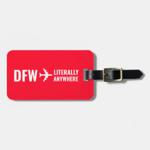 Funny Personalized Bright Red Custom Luggage Tag