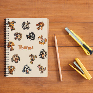 Funny Personalized Custom Dog lover gift Notebook