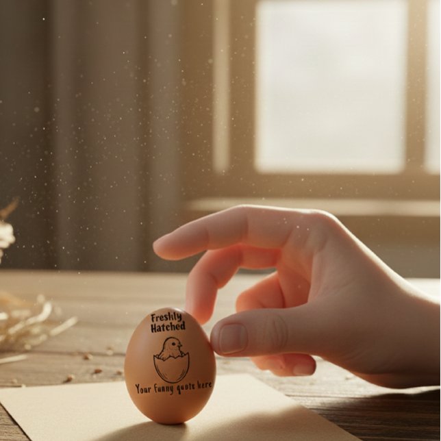  Funny personalized egg stamp, funny custom fresh  Rubber Stamp (Creator Uploaded)