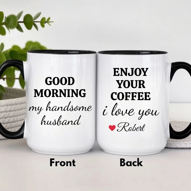 Funny Personalized Enjoy Your Coffee Handsome Mug (Creator Uploaded)